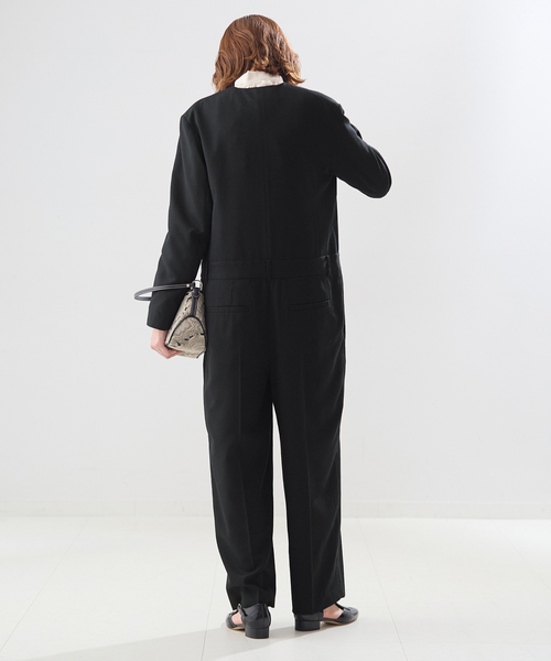 journal standard L'essage（ジャーナルスタンダードレサージュ）の「ロングスリーブALL IN ONE（ワンピース・レディース・ブラック/チャコールグレー・38/36）」の11枚目の写真