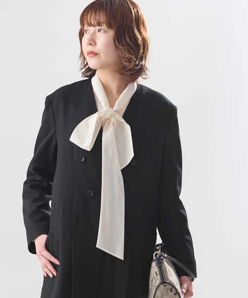 journal standard L'essage（ジャーナルスタンダードレサージュ）の「ロングスリーブALL IN ONE（ワンピース・レディース・ブラック/チャコールグレー・38/36）」の12枚目の写真