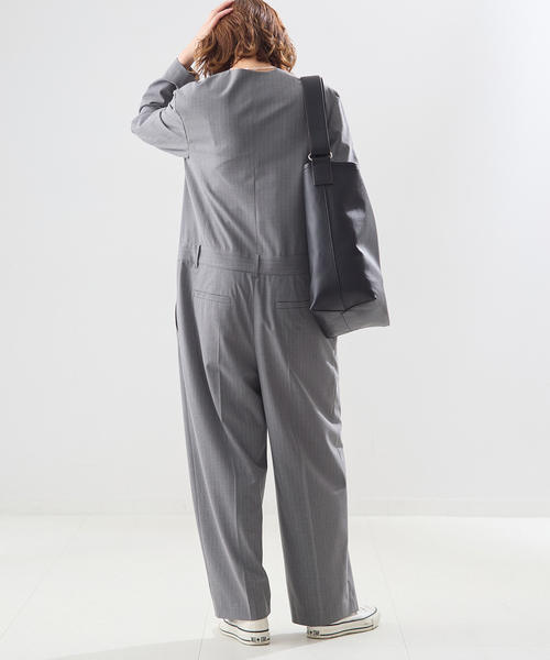 journal standard L'essage（ジャーナルスタンダードレサージュ）の「ロングスリーブALL IN ONE（ワンピース・レディース・ブラック/チャコールグレー・38/36）」の16枚目の写真