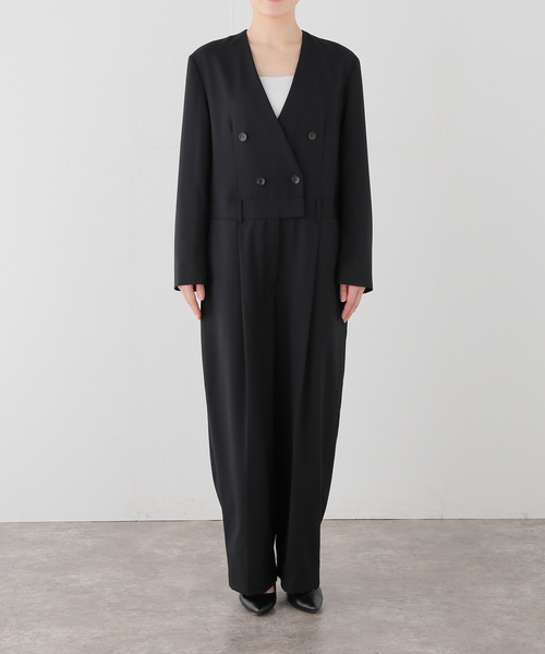 journal standard L'essage（ジャーナルスタンダードレサージュ）の「ロングスリーブALL IN ONE（ワンピース・レディース・ブラック/チャコールグレー・38/36）」の19枚目の写真