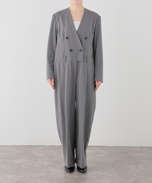 journal standard L'essage（ジャーナルスタンダードレサージュ）の「ロングスリーブALL IN ONE（ワンピース・レディース・ブラック/チャコールグレー・38/36）」の8枚目の写真