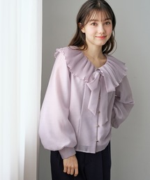 ラベンダー」に該当するシャツ/ブラウス（リボン）ファッション通販