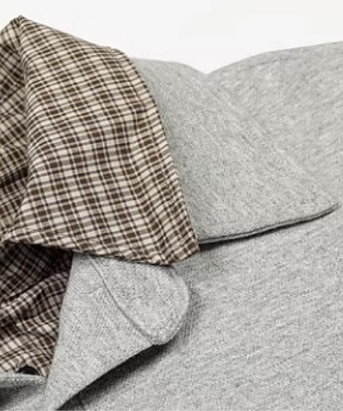 U:UME(ユーム)の「Polo Shirt Docking Sweat(スウェット・メンズ・ブラック/グレー・XX-LARGE/X-LARGE/LARGE/MEDIUM)」の3枚目の写真