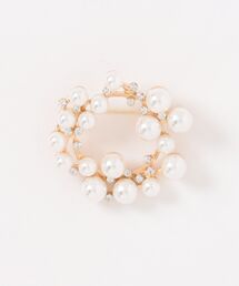 CURI BISCUI（キュリ　ビスキュイ）の「イミテーションパール丸型ブローチ（ネックレス）」