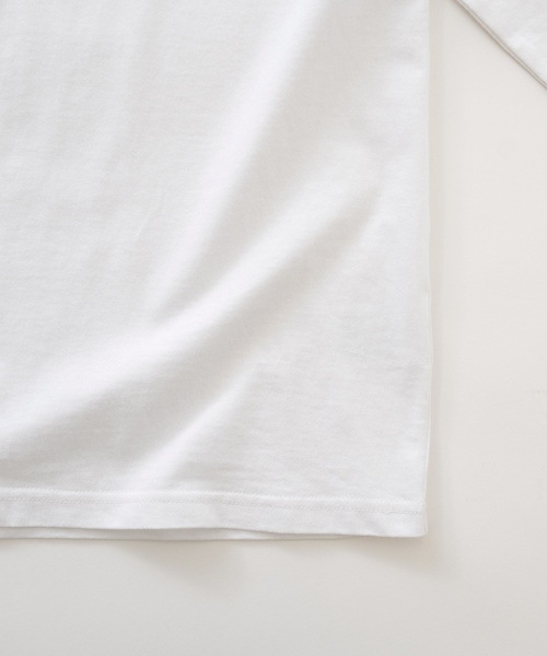 and D. petit main(アンドディープティマイン)の「【親子リンク】【DAD】OFUZAKEストリート長袖Tシャツ(Tシャツ/カットソー・レディース・カーキ/ホワイト/ベージュ系その他/ライトグレー・F)」の9枚目の写真