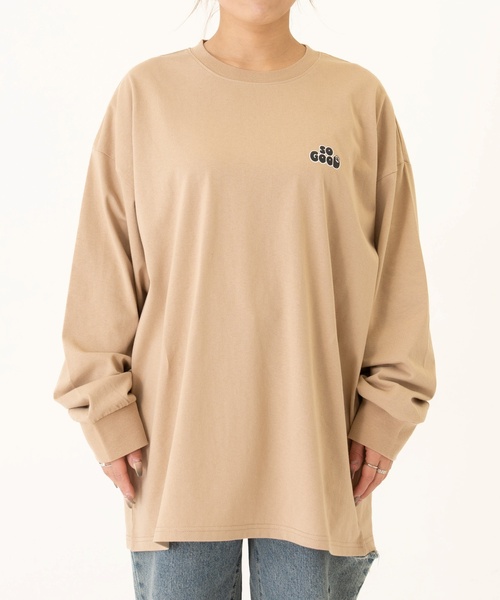 and D. petit main(アンドディープティマイン)の「【親子リンク】【DAD】OFUZAKEストリート長袖Tシャツ(Tシャツ/カットソー・レディース・カーキ/ホワイト/ベージュ系その他/ライトグレー・F)」の15枚目の写真