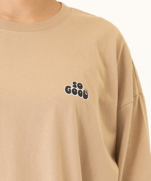 and D. petit main(アンドディープティマイン)の「【親子リンク】【DAD】OFUZAKEストリート長袖Tシャツ(Tシャツ/カットソー・レディース・カーキ/ホワイト/ベージュ系その他/ライトグレー・F)」の16枚目の写真