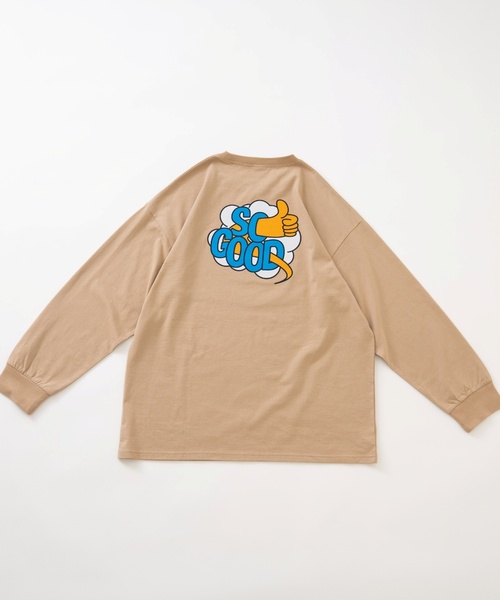 and D. petit main(アンドディープティマイン)の「【親子リンク】【DAD】OFUZAKEストリート長袖Tシャツ(Tシャツ/カットソー・レディース・カーキ/ホワイト/ベージュ系その他/ライトグレー・F)」の17枚目の写真
