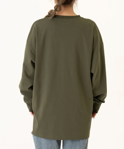 and D. petit main(アンドディープティマイン)の「【親子リンク】【DAD】OFUZAKEストリート長袖Tシャツ(Tシャツ/カットソー・レディース・カーキ/ホワイト/ベージュ系その他/ライトグレー・F)」の20枚目の写真