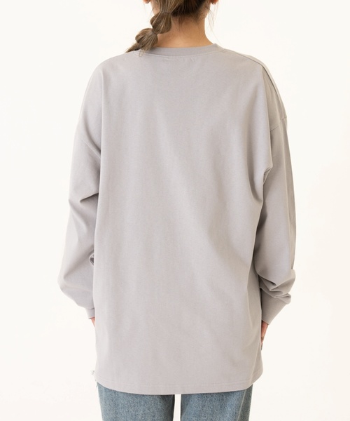and D. petit main(アンドディープティマイン)の「【親子リンク】【DAD】OFUZAKEストリート長袖Tシャツ(Tシャツ/カットソー・レディース・カーキ/ホワイト/ベージュ系その他/ライトグレー・F)」の22枚目の写真