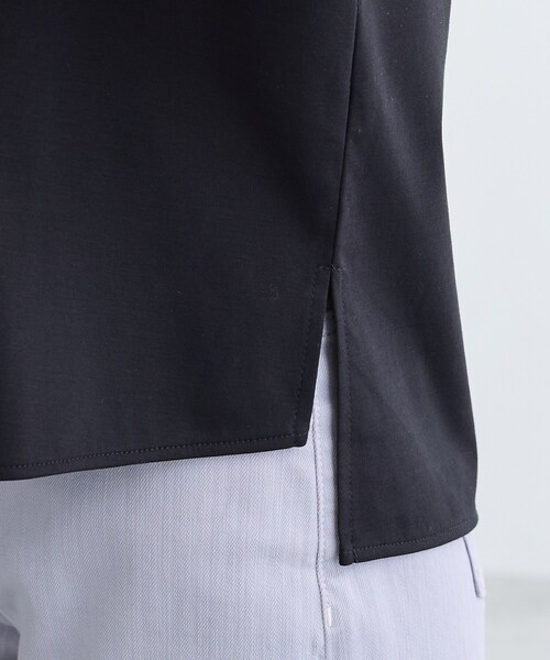 INDIVI（インディヴィ）の「【抗菌防臭／消臭】上品光沢コットンTシャツ（Tシャツ/カットソー・レディース・ホワイト/ブラック・38/34/15 /13/05）」の19枚目の写真