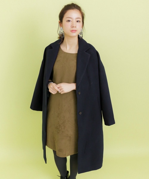 URBAN RESEARCH（アーバンリサーチ）の「UR ロングチェスターコート（チェスターコート・レディース・ベージュ系その他/グレー/ネイビー・FREE）」の3枚目の写真