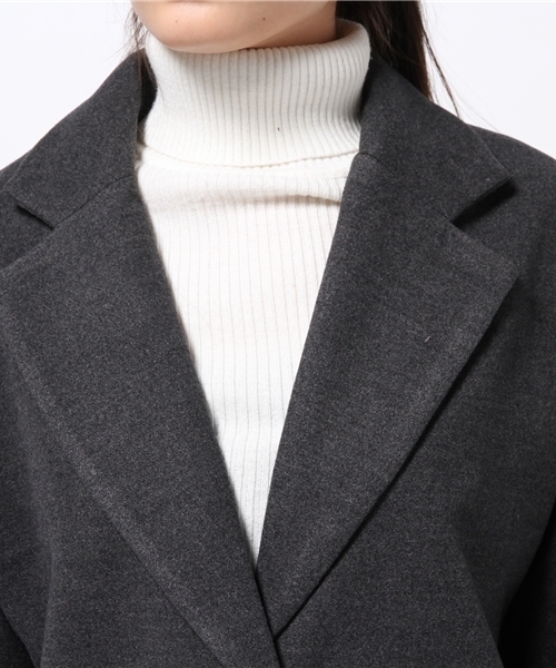 URBAN RESEARCH（アーバンリサーチ）の「UR ロングチェスターコート（チェスターコート・レディース・ベージュ系その他/グレー/ネイビー・FREE）」の7枚目の写真