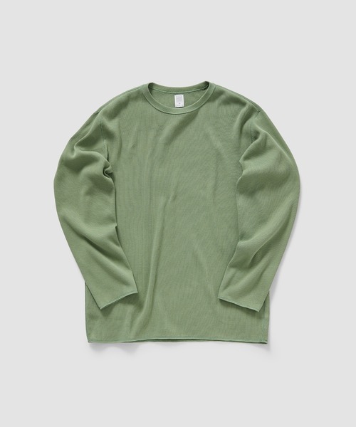 ESTNATION(エストネーション)の「GOOD PEOPLE GOOD STITCHING GOOD PRODUCT for ESTNATION / コットン サーマルカットソー(Tシャツ/カットソー・メンズ・オフホワイト・MEDIUM/LARGE)」の3枚目の写真