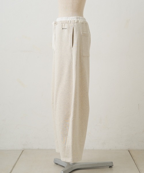 PUAL CE CIN（ピュアルセシン）の「ウエストレイヤードスウェットパンツ（スウェットパンツ・レディース・ネイビー/オートミール・FREE）」の19枚目の写真