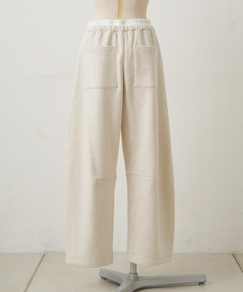 PUAL CE CIN（ピュアルセシン）の「ウエストレイヤードスウェットパンツ（スウェットパンツ・レディース・ネイビー/オートミール・FREE）」の20枚目の写真