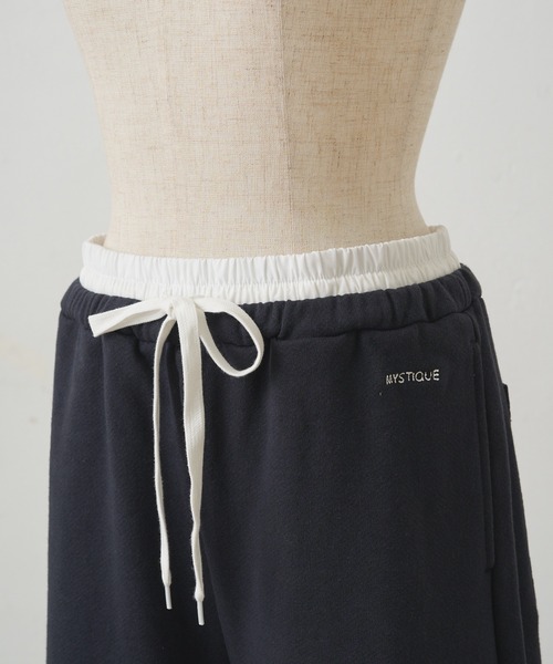 PUAL CE CIN（ピュアルセシン）の「ウエストレイヤードスウェットパンツ（スウェットパンツ・レディース・ネイビー/オートミール・FREE）」の17枚目の写真