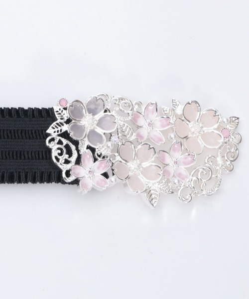 axes femme（アクシーズファム）の「桜モチーフゴムベルト（ベルト・レディース・ゴールド/シルバー・FREE）」の10枚目の写真