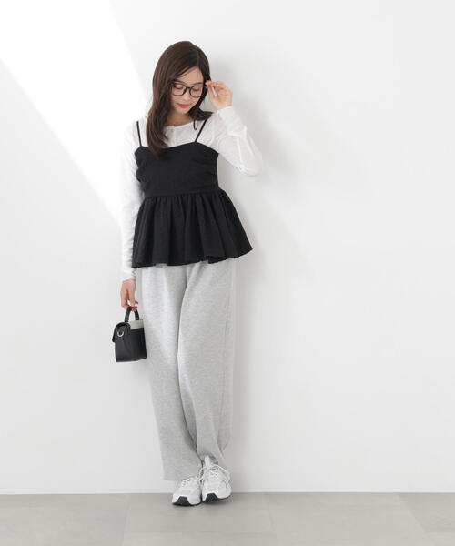 PROPORTION BODY DRESSING(プロポーションボディドレッシング)の「<a>膨れジャガードビスチェ / 1216119300(キャミソール・レディース・ホワイト系その他/ブラック/ブルー・FREE)」の9枚目の写真