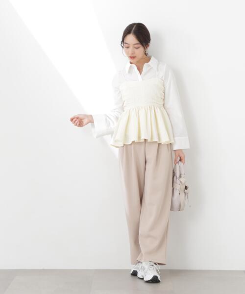 PROPORTION BODY DRESSING(プロポーションボディドレッシング)の「<a>膨れジャガードビスチェ / 1216119300(キャミソール・レディース・ホワイト系その他/ブラック/ブルー・FREE)」の13枚目の写真