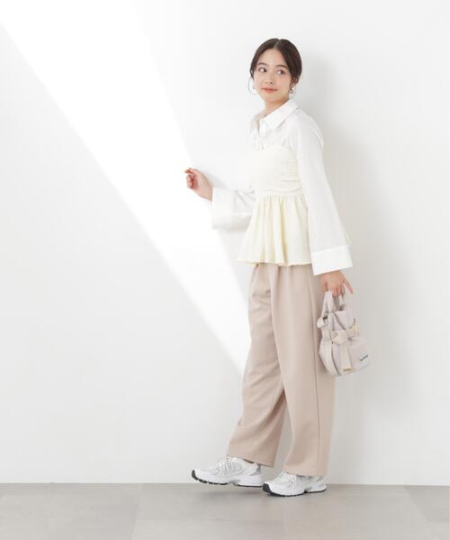 PROPORTION BODY DRESSING(プロポーションボディドレッシング)の「<a>膨れジャガードビスチェ / 1216119300(キャミソール・レディース・ホワイト系その他/ブラック/ブルー・FREE)」の14枚目の写真
