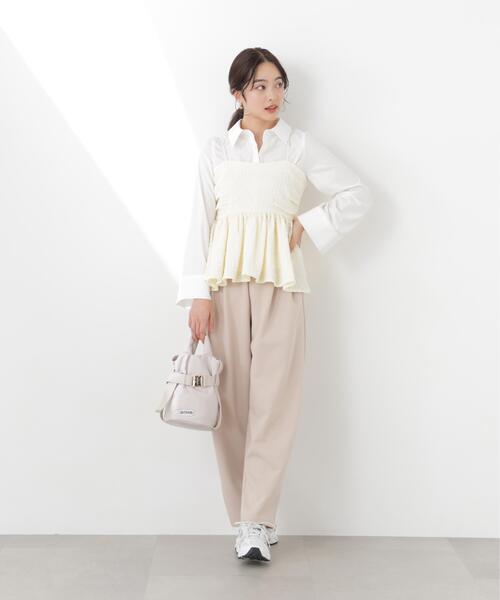 PROPORTION BODY DRESSING(プロポーションボディドレッシング)の「<a>膨れジャガードビスチェ / 1216119300(キャミソール・レディース・ホワイト系その他/ブラック/ブルー・FREE)」の15枚目の写真