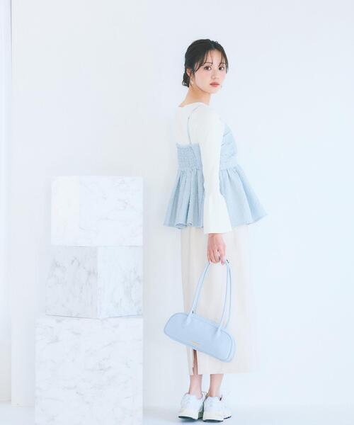 PROPORTION BODY DRESSING(プロポーションボディドレッシング)の「<a>膨れジャガードビスチェ / 1216119300(キャミソール・レディース・ホワイト系その他/ブラック/ブルー・FREE)」の20枚目の写真