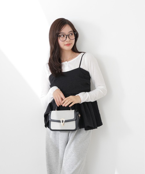 PROPORTION BODY DRESSING(プロポーションボディドレッシング)の「<a>膨れジャガードビスチェ / 1216119300(キャミソール・レディース・ホワイト系その他/ブラック/ブルー・FREE)」の1枚目の写真