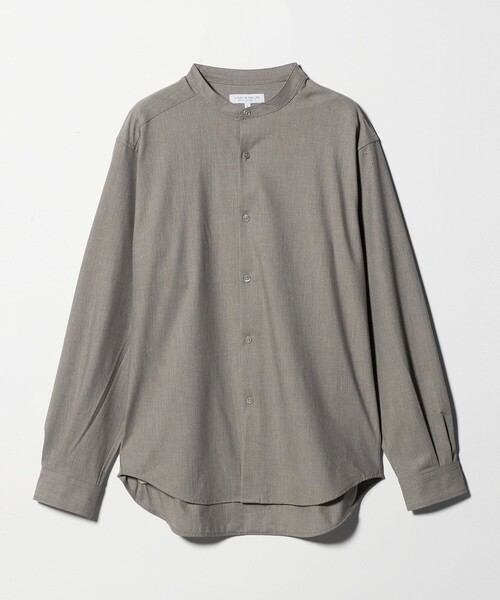 A DAY IN THE LIFE UNITED ARROWS(アデイインザライフユナイテッドアローズ)の「メランジ トロピカル バンドカラーシャツ<A DAY IN THE LIFE>(シャツ/ブラウス・メンズ・ベージュ/ネイビー/ライトグレー・S/L/M)」の3枚目の写真