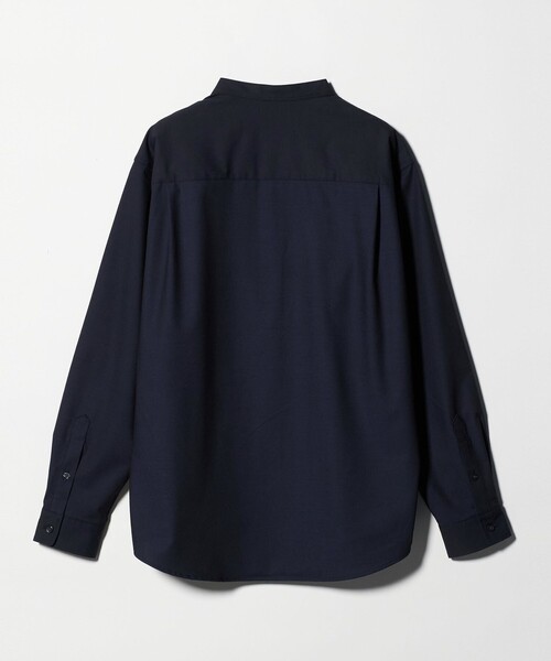 A DAY IN THE LIFE UNITED ARROWS(アデイインザライフユナイテッドアローズ)の「メランジ トロピカル バンドカラーシャツ<A DAY IN THE LIFE>(シャツ/ブラウス・メンズ・ベージュ/ネイビー/ライトグレー・S/L/M)」の11枚目の写真