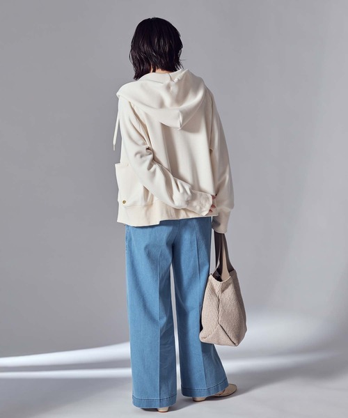 Gready Brilliant（グレディブリリアン）の「ＬＵハイウエストデニムセミワイドパンツ（その他パンツ・レディース・インディゴブルー/ブルー系・38/36）」の20枚目の写真