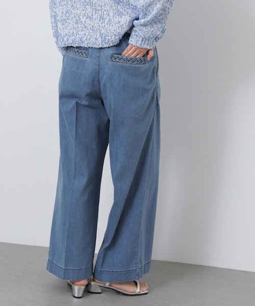 Gready Brilliant（グレディブリリアン）の「ＬＵハイウエストデニムセミワイドパンツ（その他パンツ・レディース・インディゴブルー/ブルー系・38/36）」の9枚目の写真