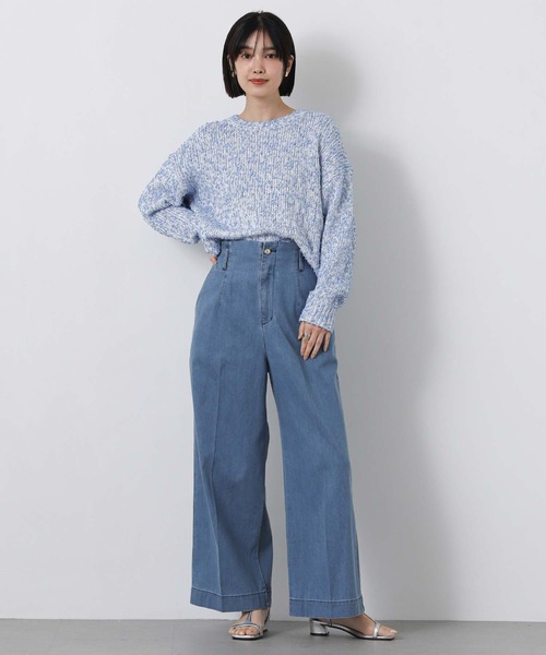 Gready Brilliant（グレディブリリアン）の「ＬＵハイウエストデニムセミワイドパンツ（その他パンツ・レディース・インディゴブルー/ブルー系・38/36）」の10枚目の写真