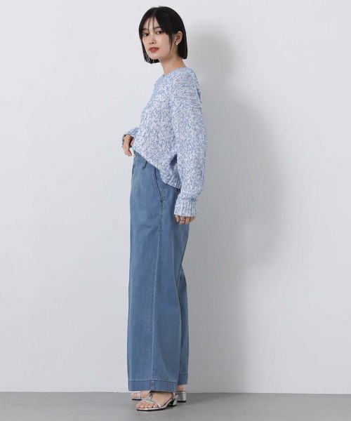 Gready Brilliant（グレディブリリアン）の「ＬＵハイウエストデニムセミワイドパンツ（その他パンツ・レディース・インディゴブルー/ブルー系・38/36）」の11枚目の写真