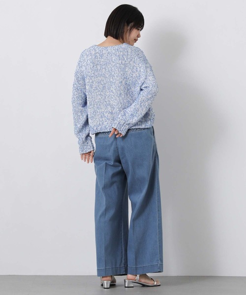 Gready Brilliant（グレディブリリアン）の「ＬＵハイウエストデニムセミワイドパンツ（その他パンツ・レディース・インディゴブルー/ブルー系・38/36）」の12枚目の写真