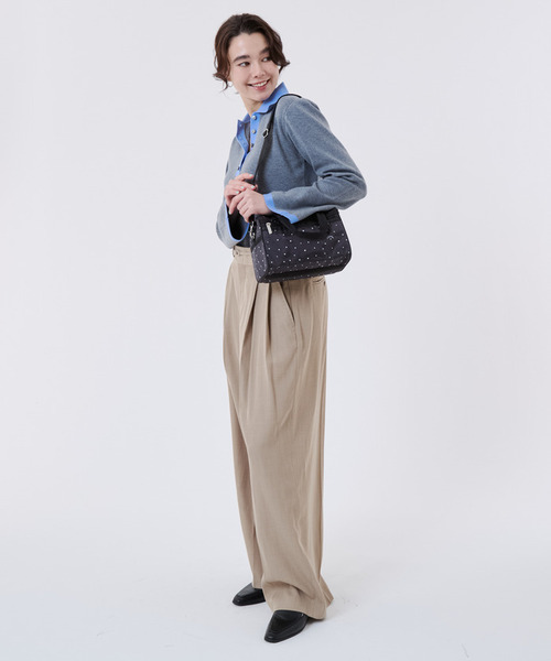 LeSportsac(レスポートサック)の「EVERYDAY SM SATCHEL ブリスドッツ(ショルダーバッグ・レディース・ブラック・FREE)」の3枚目の写真