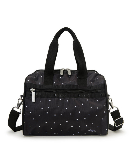 LeSportsac(レスポートサック)の「EVERYDAY SM SATCHEL ブリスドッツ(ショルダーバッグ・レディース・ブラック・FREE)」の4枚目の写真