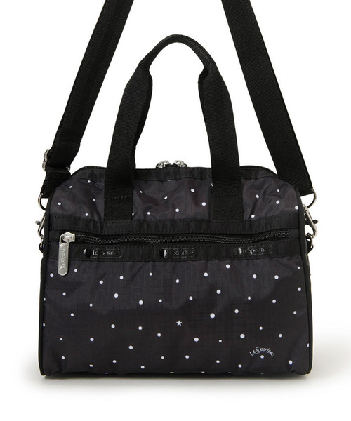 LeSportsac(レスポートサック)の「EVERYDAY SM SATCHEL ブリスドッツ(ショルダーバッグ・レディース・ブラック・FREE)」の7枚目の写真