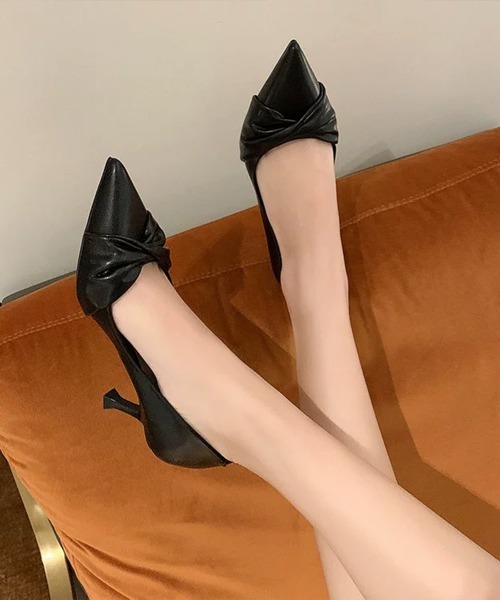 Miniministore(ミニミニストア)の「ツイストパンプスヒール選べるシューズ美脚(パンプス・レディース・ブラック系2/ブラック系3/ブラック系1/アイボリー系1/アイボリー系3/アイボリー系2・24.0cm/23.0cm/24.5cm/23.5cm/22.5cm)」の18枚目の写真