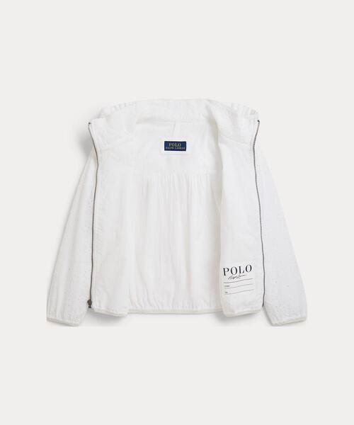 POLO RALPH LAUREN CHILDRENSWEAR（ポロ ラルフ ローレン チルドレンズウェア）の「アイレット コットン フーデッド ジャケット（その他アウター・キッズ・ホワイト・3/4/6）」の5枚目の写真