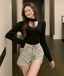 ボリューム袖」に該当するニット/セーター（リボン）ファッション通販