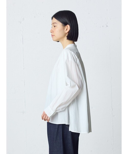 MidiUmi(ミディウミ)の「MidiUmi ギャザーワイドシャツ(シャツ/ブラウス・レディース・オフホワイト/ブラック/ベージュ/ピンク/ブラウン・FREE)」の13枚目の写真