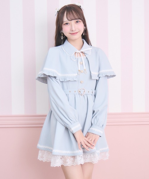ROJITA(ロジータ)の「裾レースケープワンピース(ワンピース・レディース・ブラック/ミント/ホワイト・FREE)」の19枚目の写真