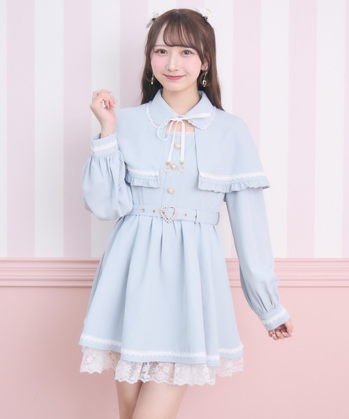 ROJITA(ロジータ)の「裾レースケープワンピース(ワンピース・レディース・ブラック/ミント/ホワイト・FREE)」の20枚目の写真