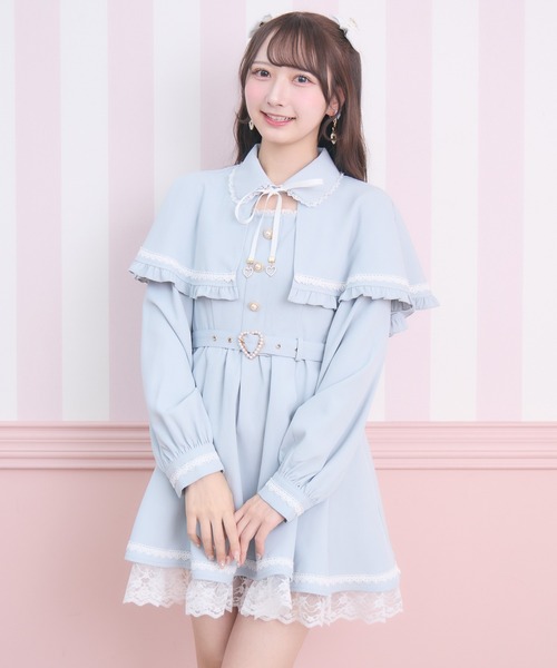 ROJITA(ロジータ)の「裾レースケープワンピース(ワンピース・レディース・ブラック/ミント/ホワイト・FREE)」の21枚目の写真