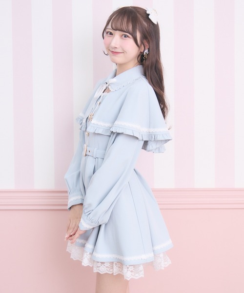 ROJITA(ロジータ)の「裾レースケープワンピース(ワンピース・レディース・ブラック/ミント/ホワイト・FREE)」の22枚目の写真