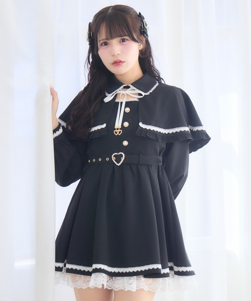 ROJITA(ロジータ)の「裾レースケープワンピース(ワンピース・レディース・ブラック/ミント/ホワイト・FREE)」の17枚目の写真