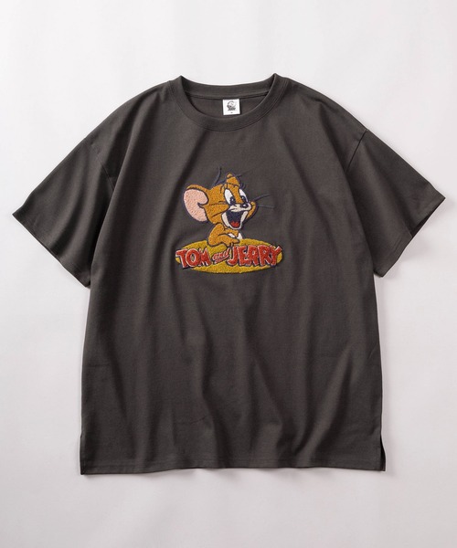 Tom&Jerry(トムアンドジェリー)の「【71】【TOM&JERRY/トムとジェリー】サガラ刺繍 クルーネックTシャツ/バックプリント/レディース(S)(Tシャツ/カットソー・レディース・ブラック/レッド/クリーム/ブルー/チャコールグレー/オフホワイト/オレンジ/カーキ・L/M)」の19枚目の写真