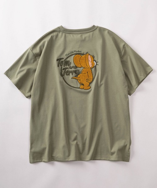 Tom&Jerry(トムアンドジェリー)の「【71】【TOM&JERRY/トムとジェリー】サガラ刺繍 クルーネックTシャツ/バックプリント/レディース(S)(Tシャツ/カットソー・レディース・ブラック/レッド/クリーム/ブルー/チャコールグレー/オフホワイト/オレンジ/カーキ・L/M)」の21枚目の写真