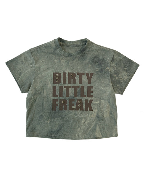 THECOLDESTMOMENT(ザコールデストモーメント)の「TCM dirty little freak crop T (khaki)(Tシャツ/カットソー・レディース・その他・X-SMALL)」の2枚目の写真